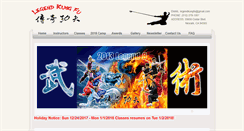 Desktop Screenshot of legendkungfu.com
