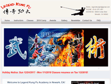 Tablet Screenshot of legendkungfu.com